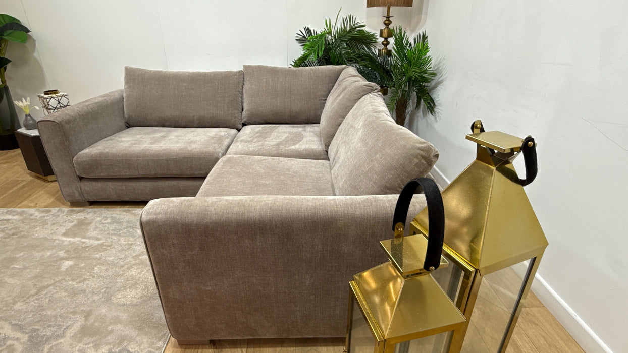 Sofology Majestica Fabric 1 Corner 1 in Soft-Chenille Wicker