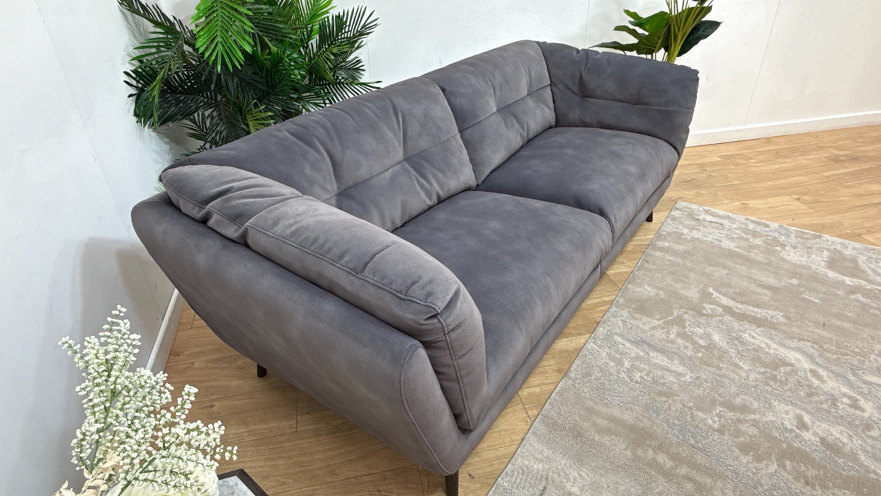 Sofology Hygge Fabric 4 Seater Split in Lifestyle Mottled Charcoal