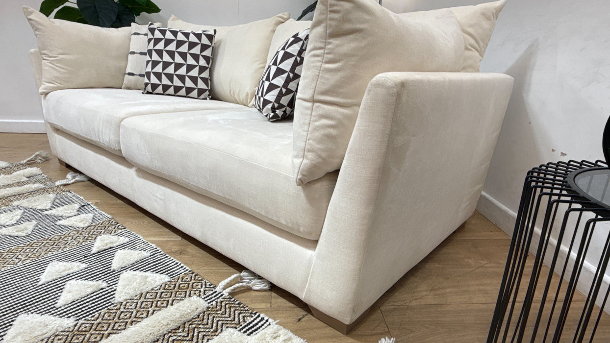 Sofology Tallulah Fabric 3 Seater in Soft Chenille Ivory