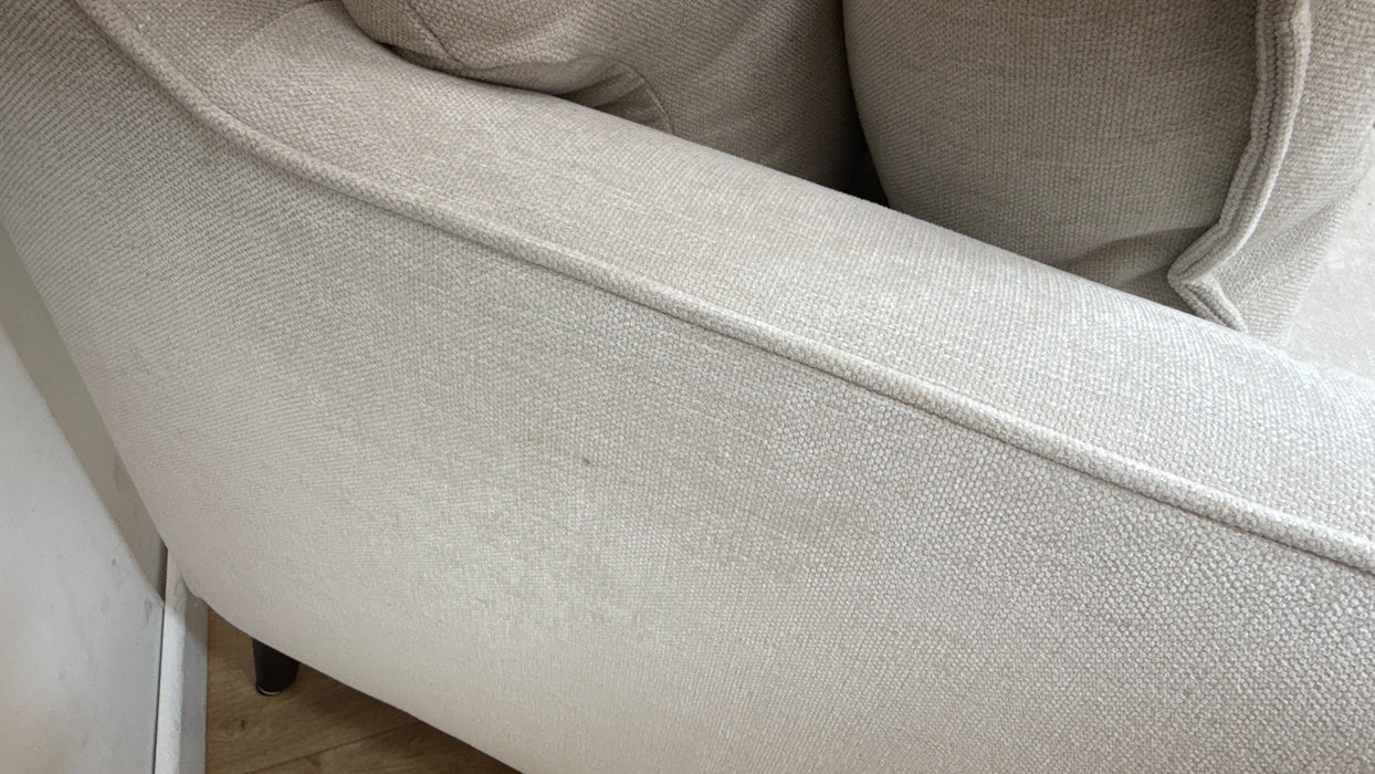 Sofology Mayfair Fabric 2 Seater Foam Seats in Linen Look Chenille Mist