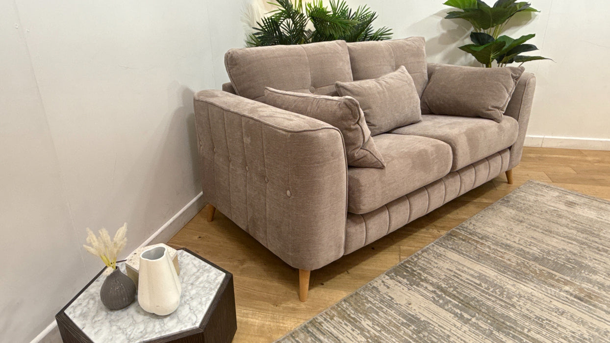Sofology Remy Fabric 2 Seater in  Soft Chenille Wicker All Over