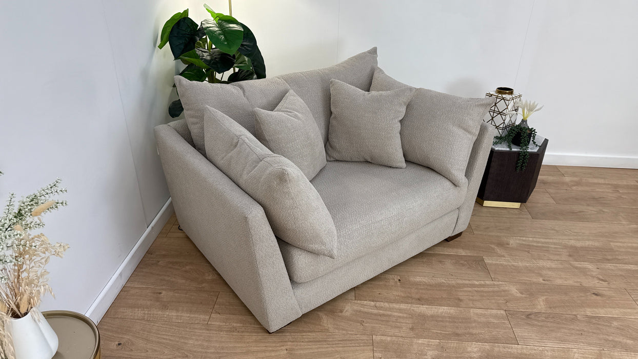 Sofology Tallulah Fabric Loveseat in Cosy Boucle Pebble