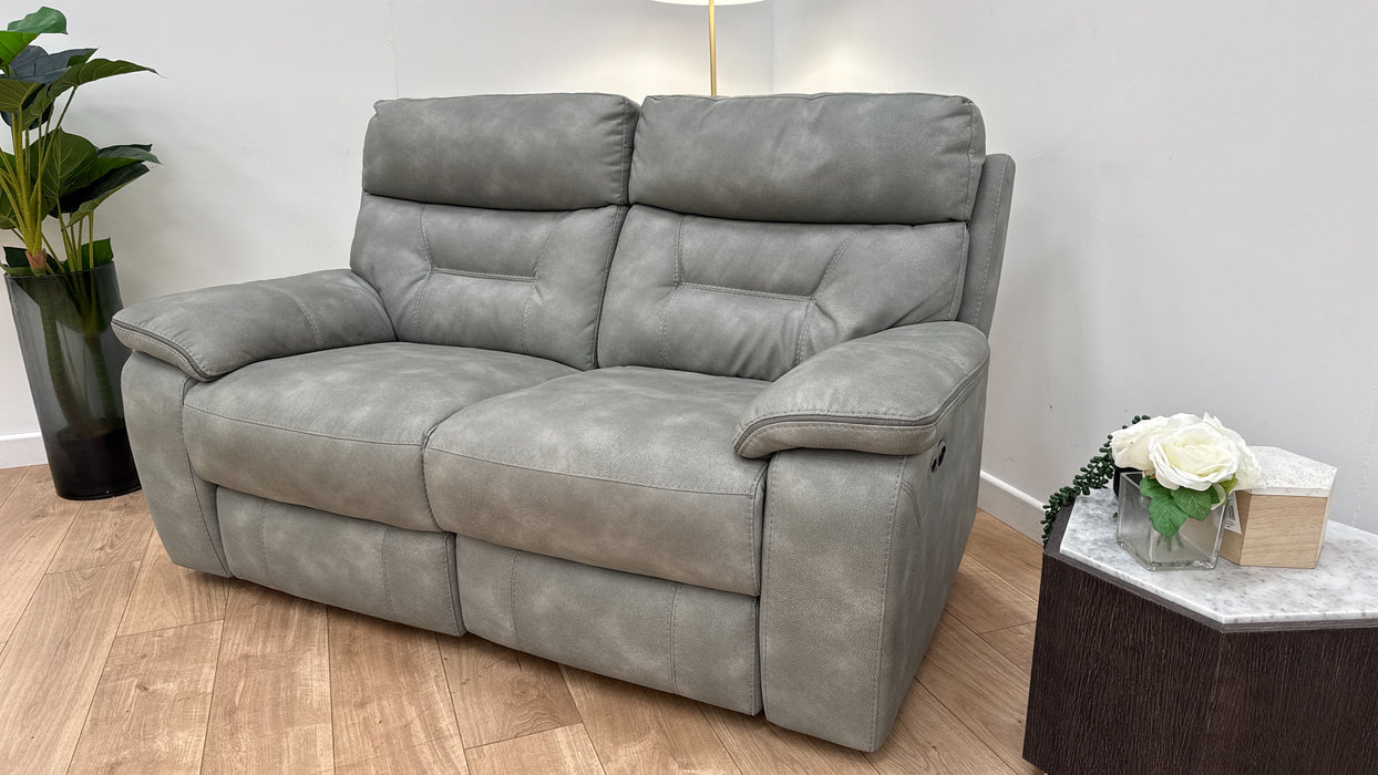 DFS Foster Fabric Recliner Seater in Frost — The Sofa Clearance