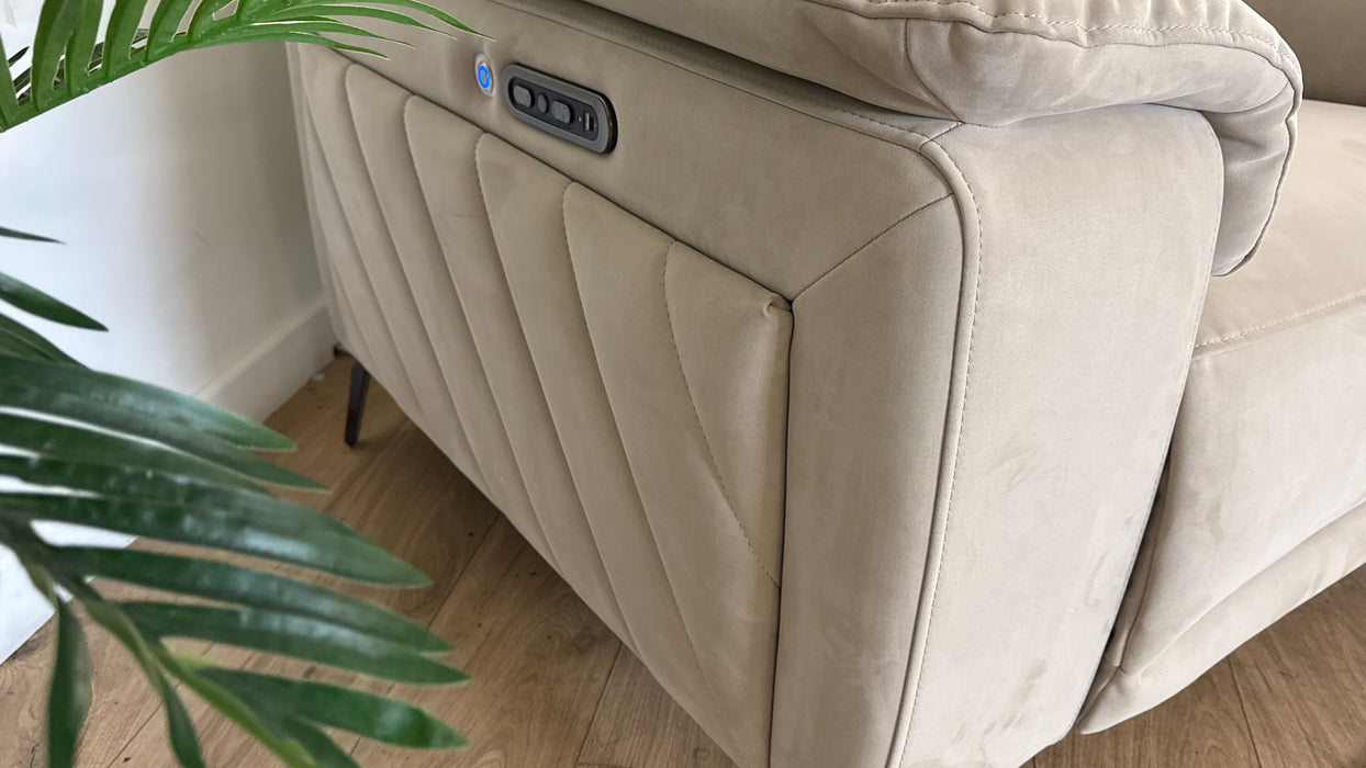 Sofology The Fratelli Recliner Chair in Lifestyle Nubuck Feel Fabric Stone