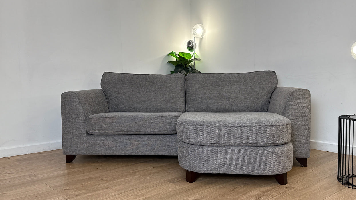 DFS The Lorella 4 Seater Fabric Sofa in Grey