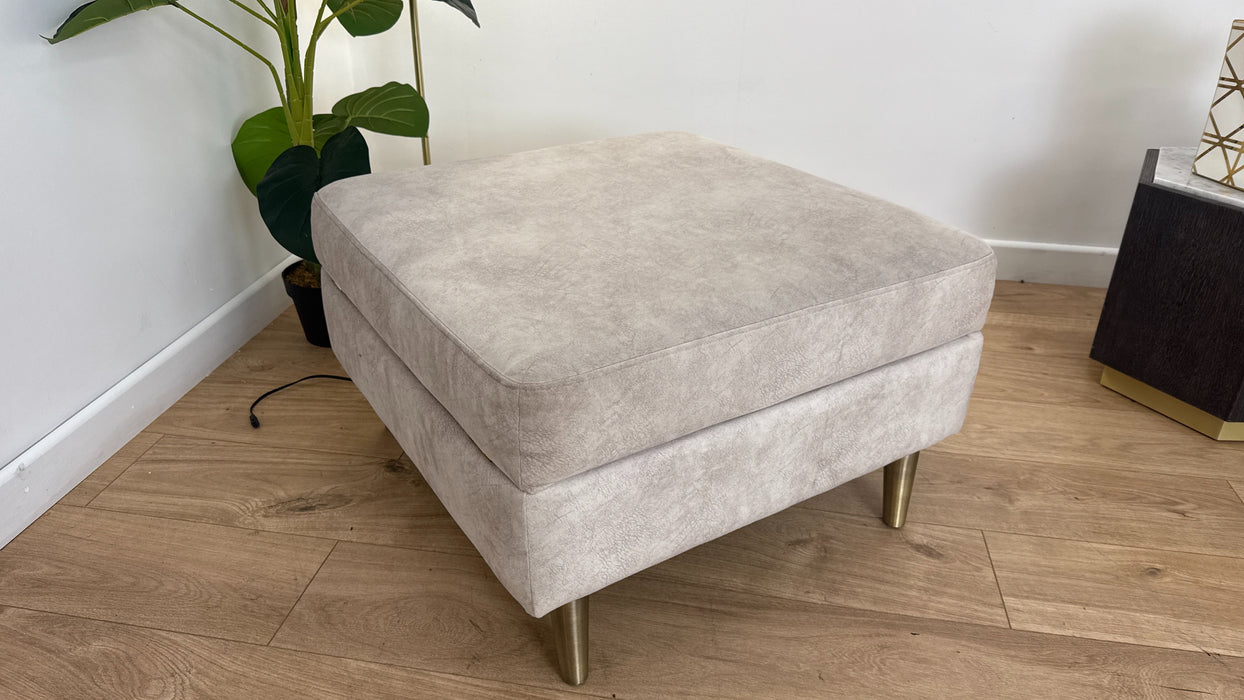 Sofology The Hackney Fabric Storage Footstool Memory Foam in Lifestyle Dapple Fabric Marble