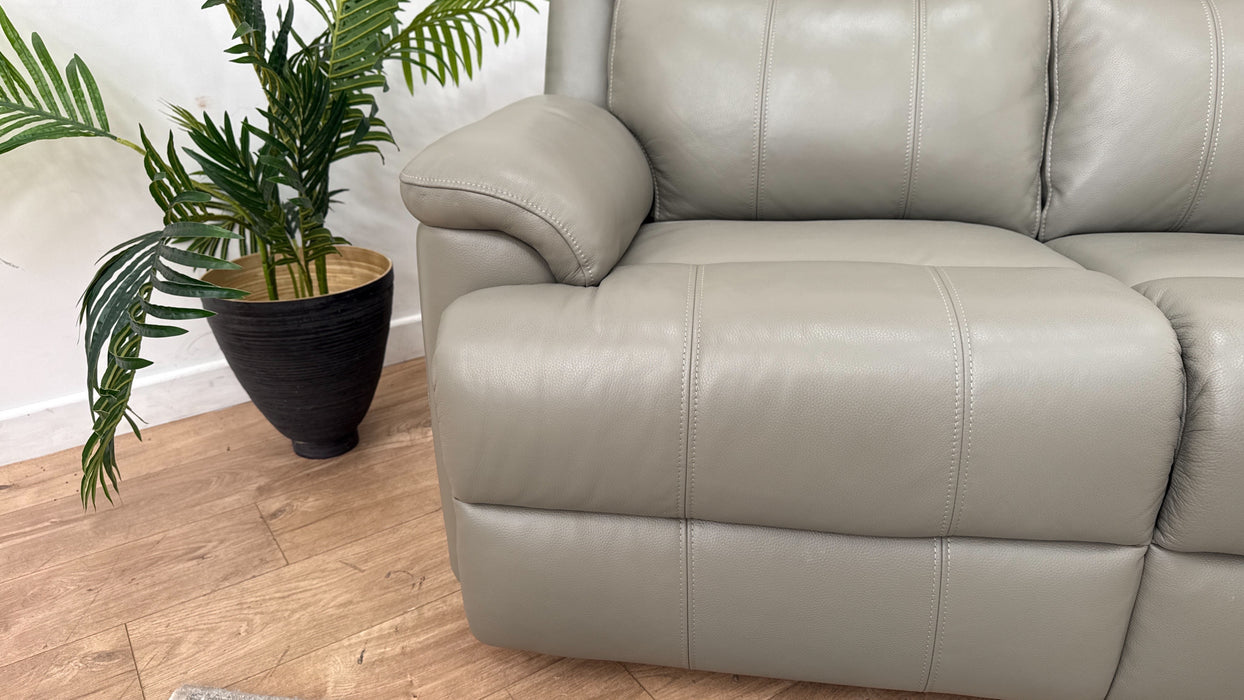 Sofology Gracie Leather 2 Seater in Trusty Sheen New Club Grey