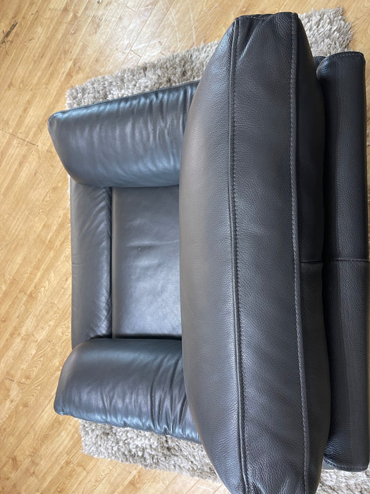 Albion Leather Chair Charcoal -  Manual Recliner (WA2)