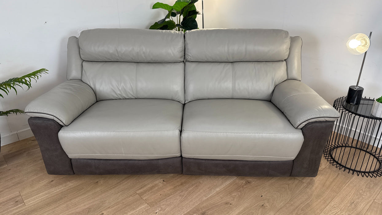 Somerton 3 Seater Fabric/Leather Manual Recliner