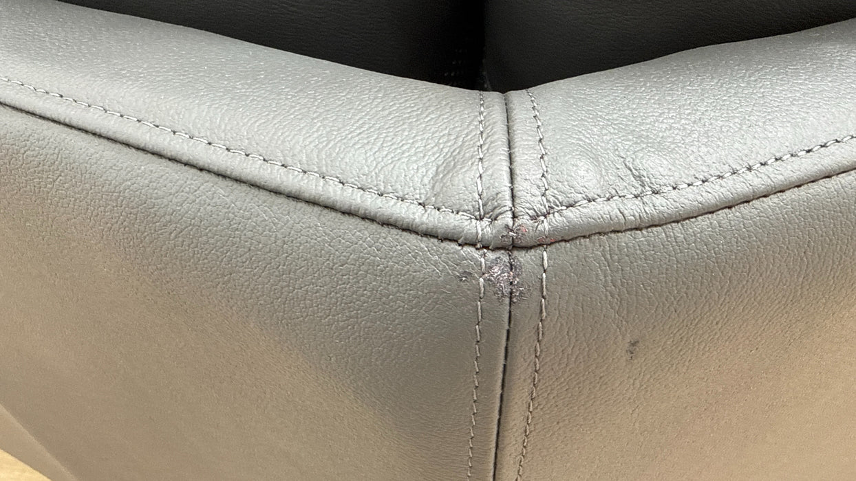 Sofology Hugo Fabric 2 Seater Power Recliner/Headrest in Lifestyle Flecked Stone