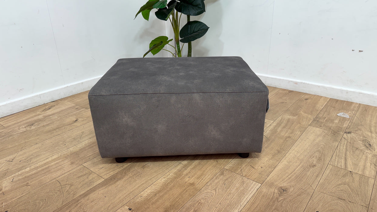 Sofology Premiere Fabric Designer Storage Footstool in Lifestyle Flecked Mocha