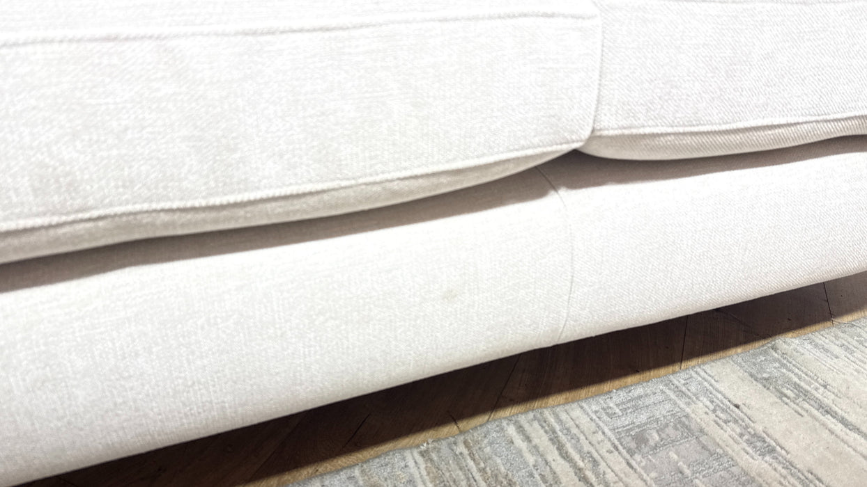 Sofology Hackney Fabric 2 Seater Sprung Seats in Linen Look Chenille Mist Mix