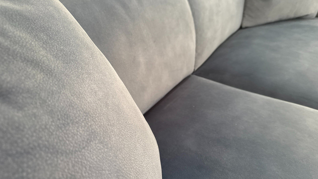 Sofology Nuvole Fabric 3 Seater in Navy Blue
