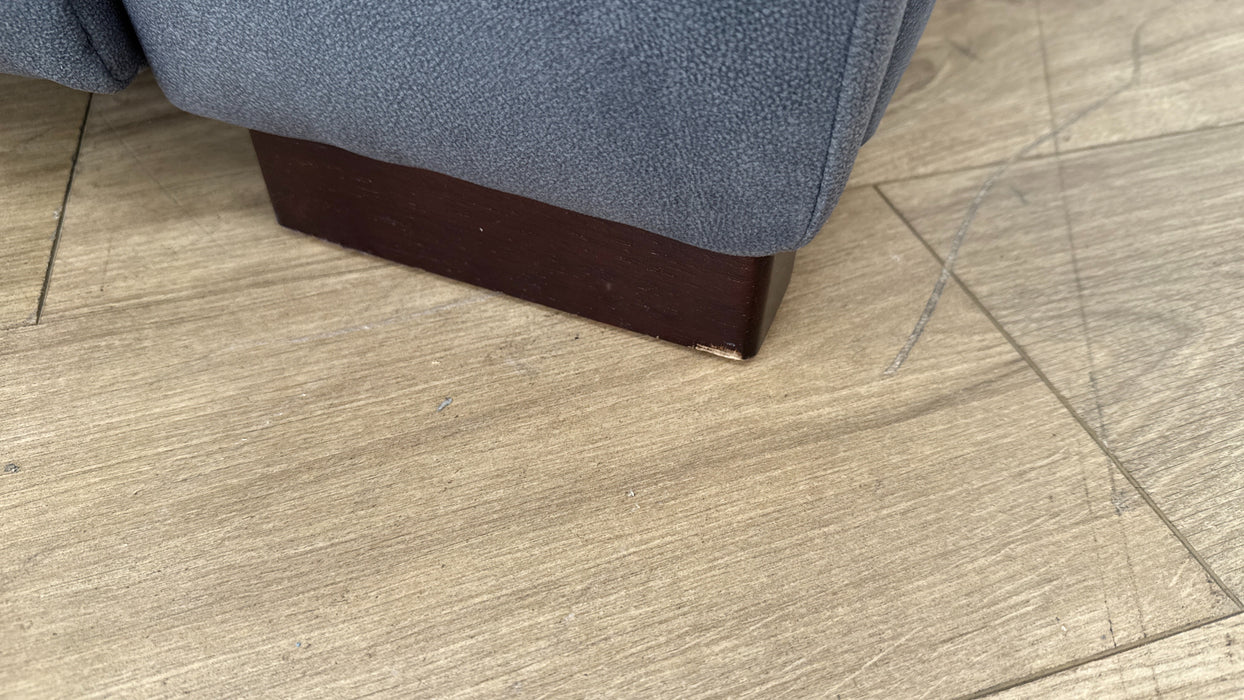 Sofology The Benz 3 Seater Fabric Recliner Sofa in Lifestyle Flecked Fabric Charcoal