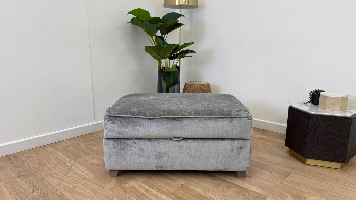 DFS Harlech Large Storage Footstool in Grey