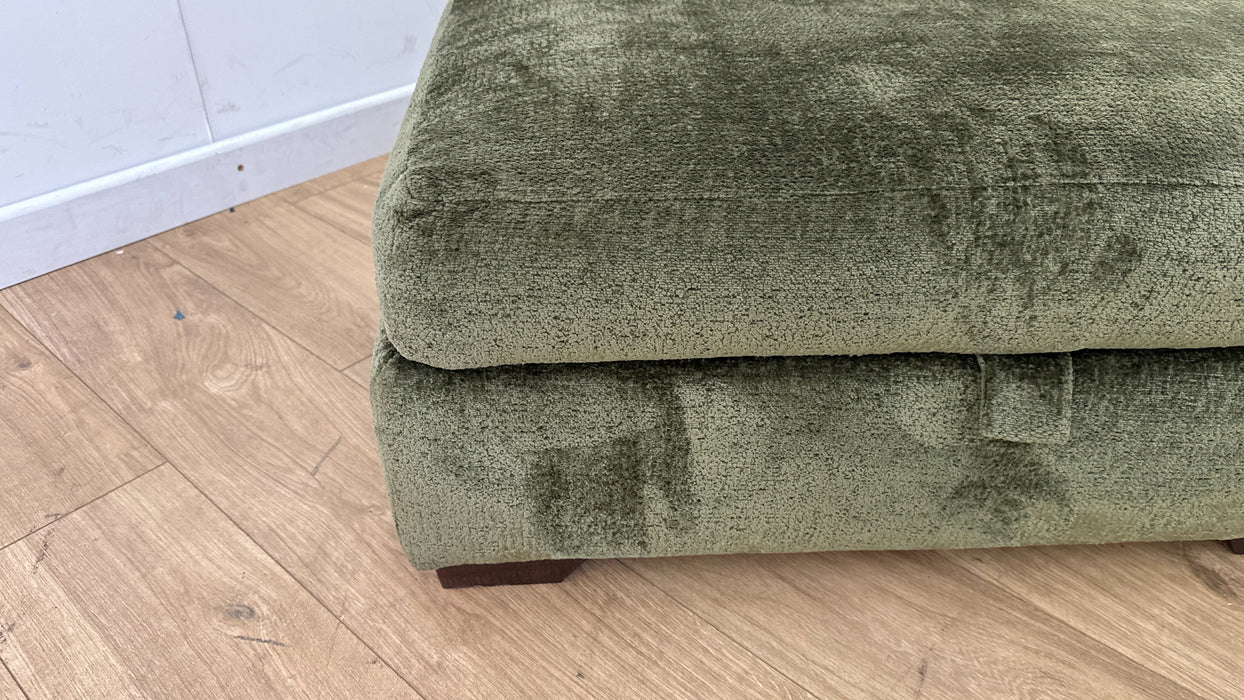 DFS Dunstable Storage Footstool in Green
