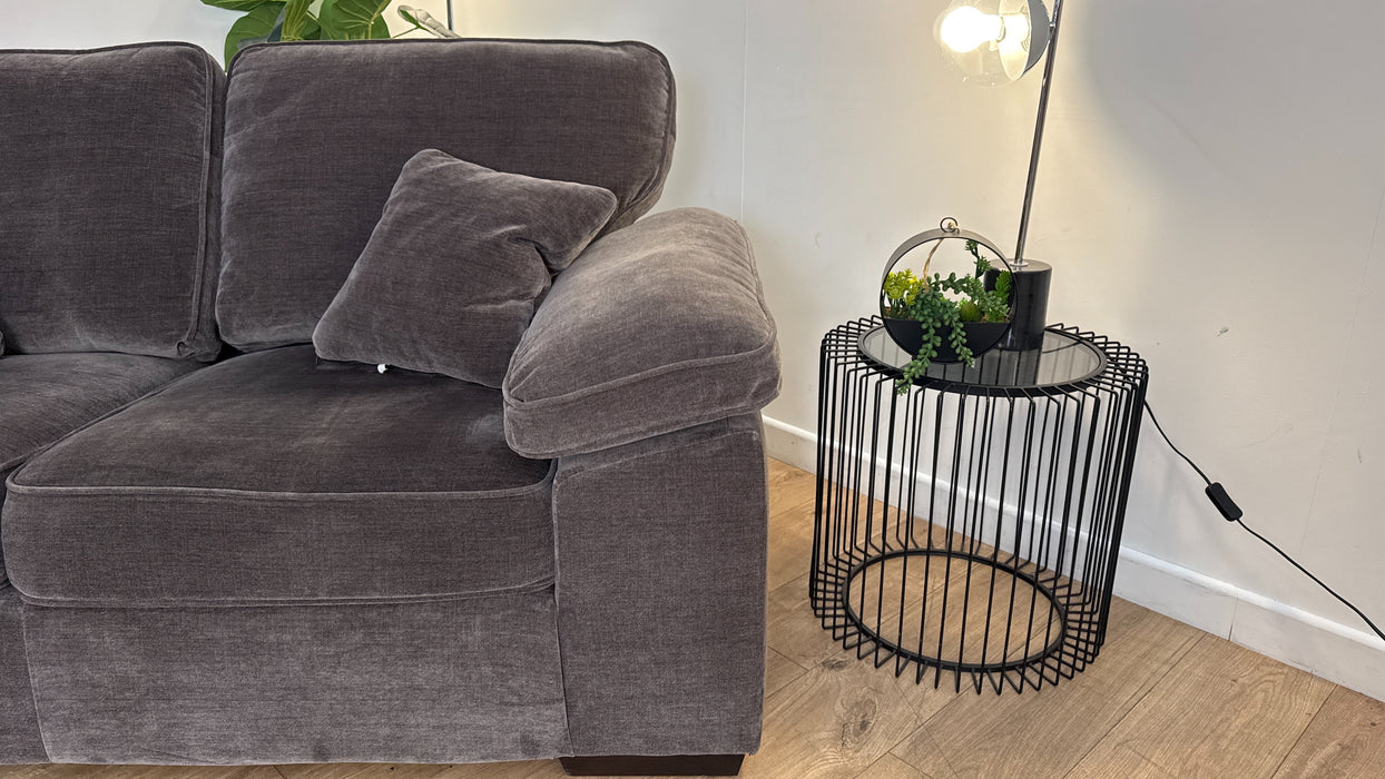 Sofology The Brixton 3 Seater Fabric Sofa in Soft Chenille Mocha All Over