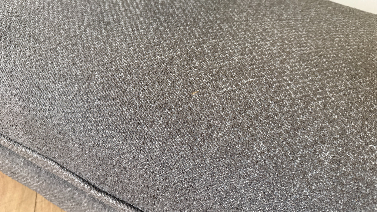 DFS The Hampi Fabric Footstool in Boucle Charcoal