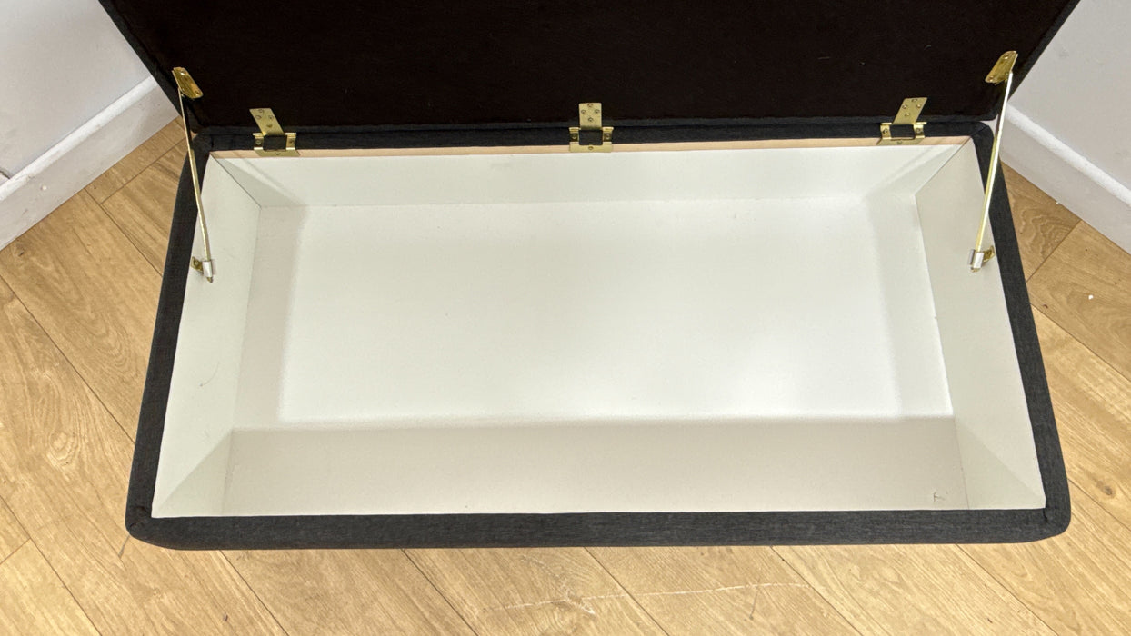 DFS Avena Fabric Storage Footsool in Grey