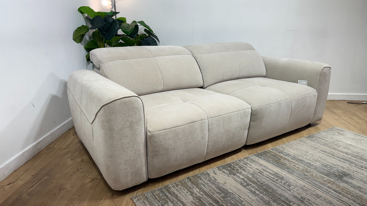 Sofology Riviera Fabric 3 Seater Motion Chaise in Relaxed Chenille Cotton