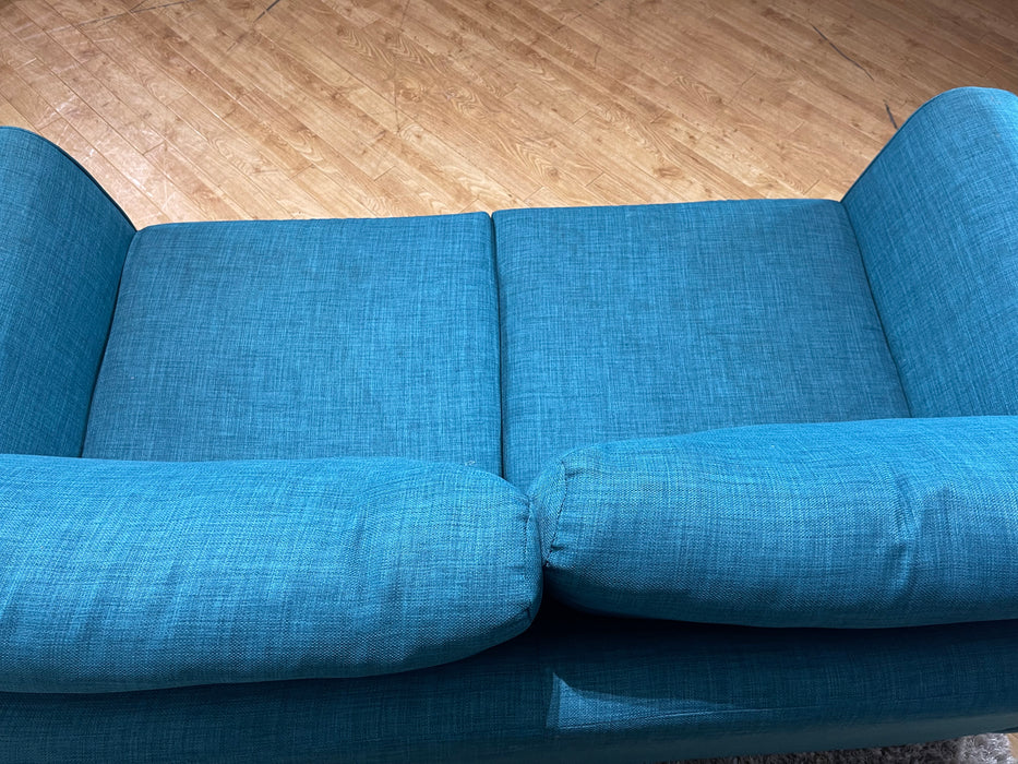 Layla 2 Seat Fabric Sofa Linoso Teal (WA2)