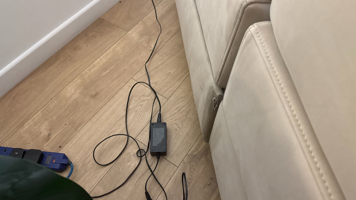 Sofology The Fratelli 2.5 Seater Recliner Sofa in Lifestyle Nubuck Feel Fabric Stone