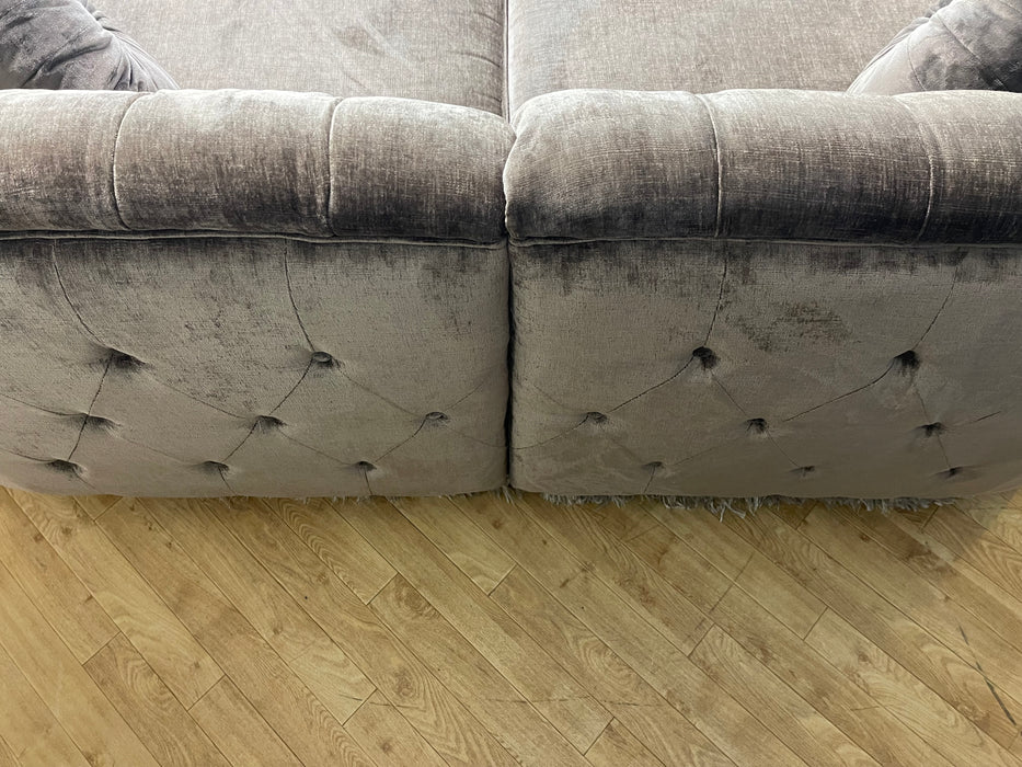 The Gatsby 4 Seater Split Luxury Chenille Truffle Mix Fabric (WA2)