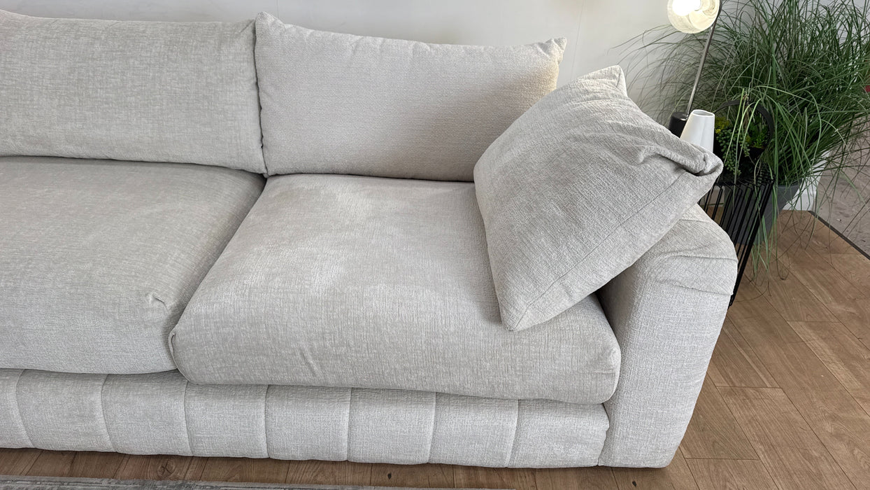 Sofology The Westwood Fabric Chaise 1 Corner 3 No Trim in Teddy Chenille Mist