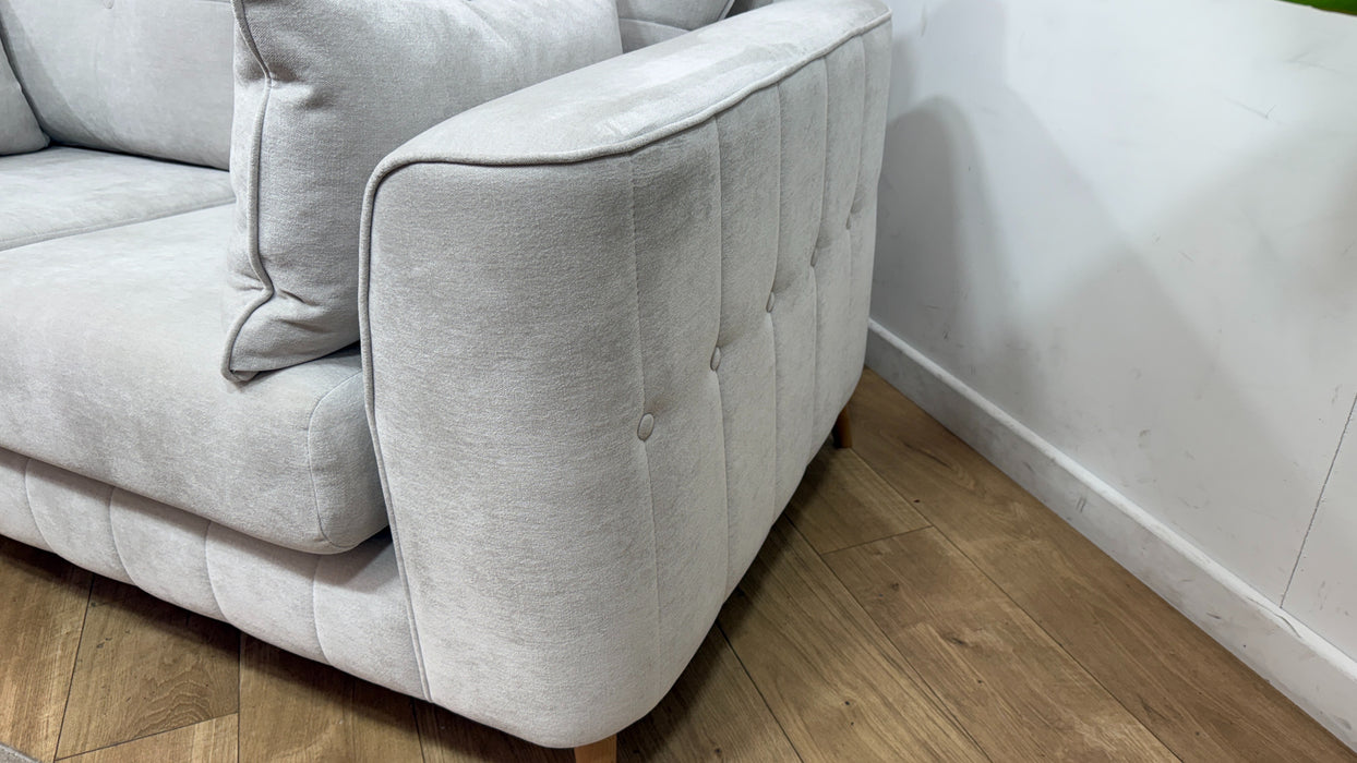 Sofology Remy Fabric 2 Seater in Soft Chenille Natural
