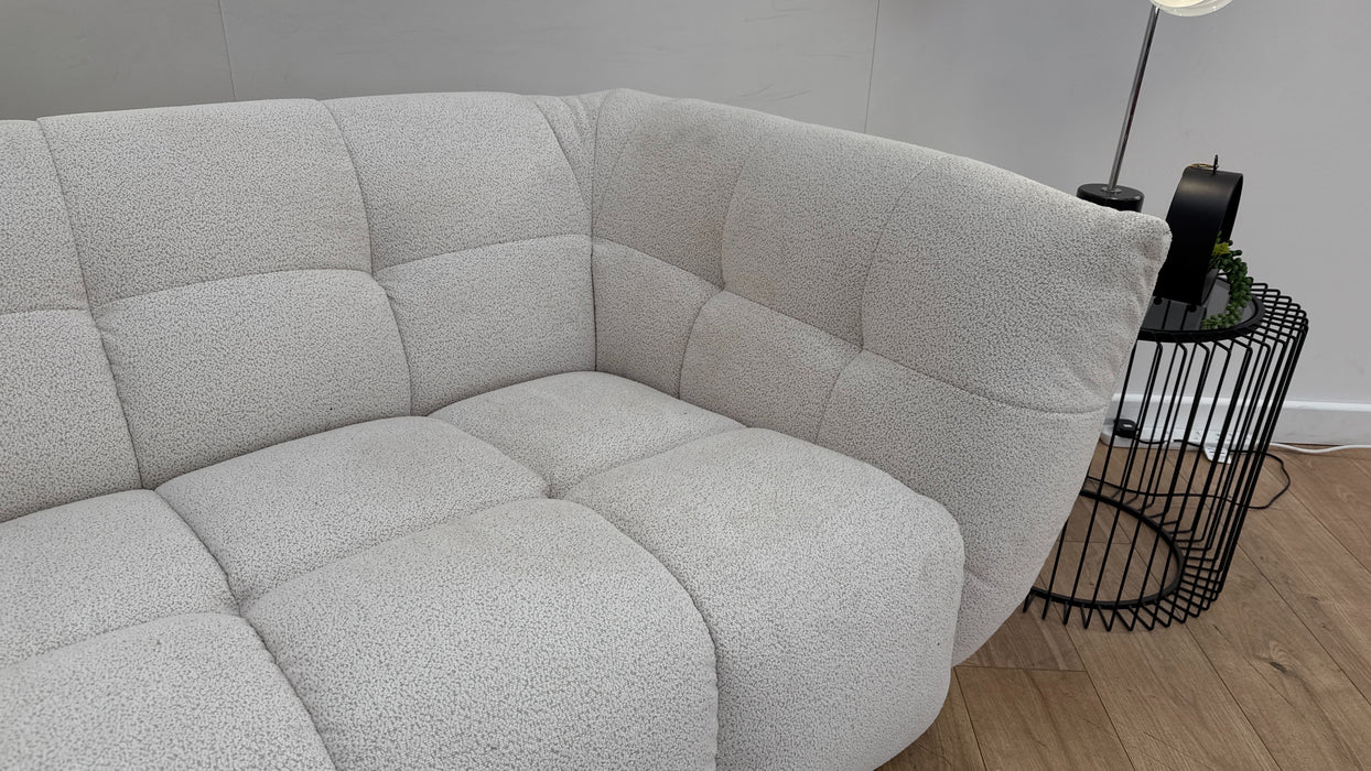 Sofology The Lunar Fabric 4 Seater in Woven Boucle Linen