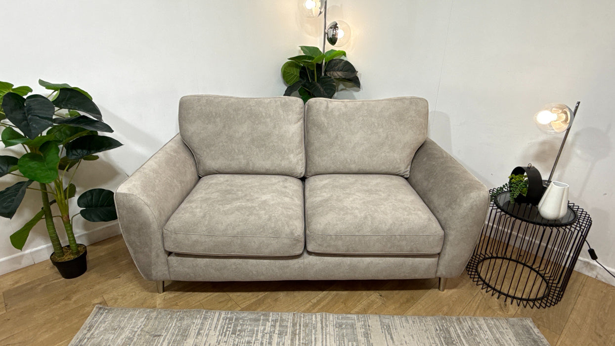 Sofology The Hackney Fabric 2 Seater Sprung Seats in Lifestyle Dapple Fabric Stone Mix