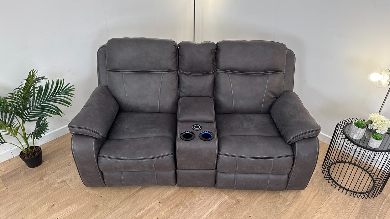 Vinson 2 Seater Power Reclining Sofa + Smart Console