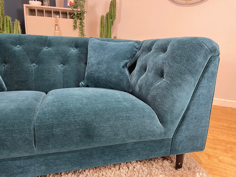 Bridgerton 2 Seater Fabric Aston Teal All Over (WA2)