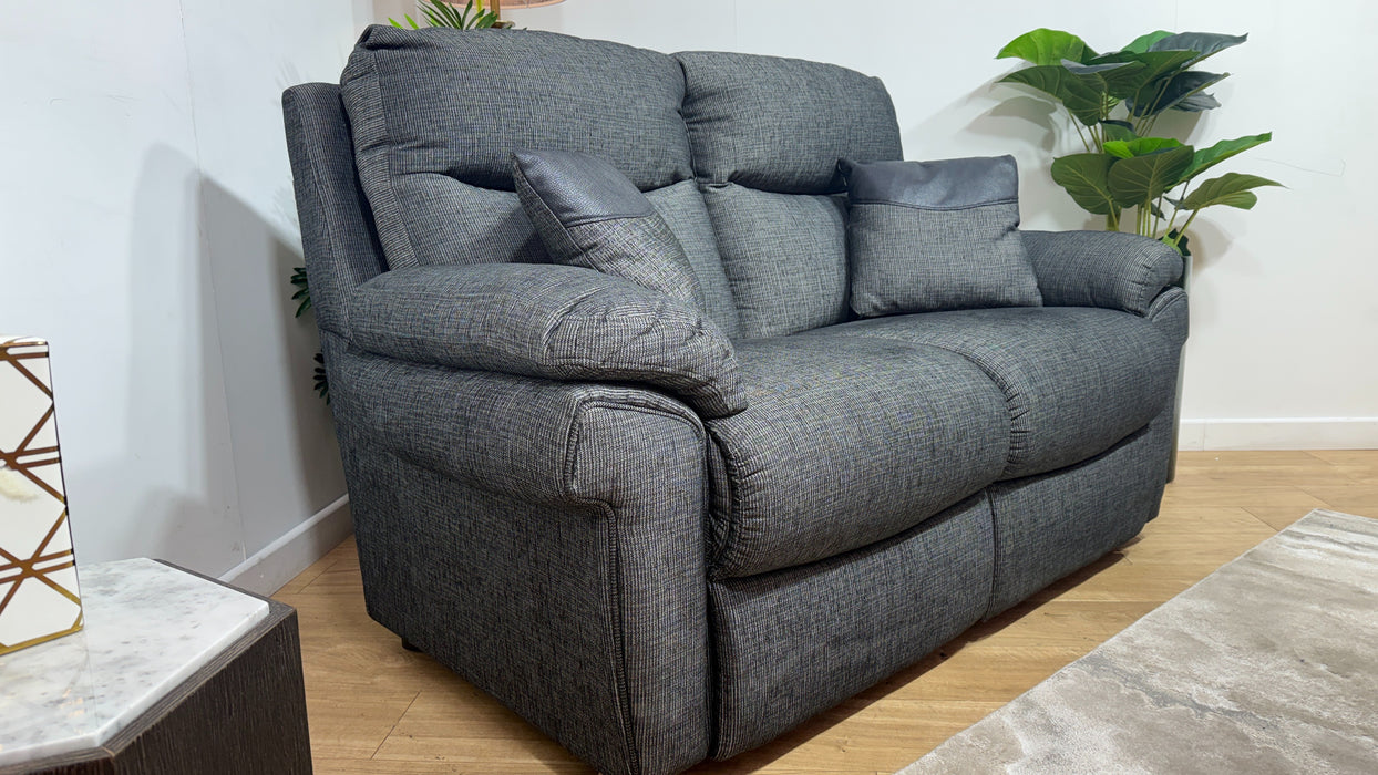 DFS Tamla 2 Seater Fabric Sofa in Black