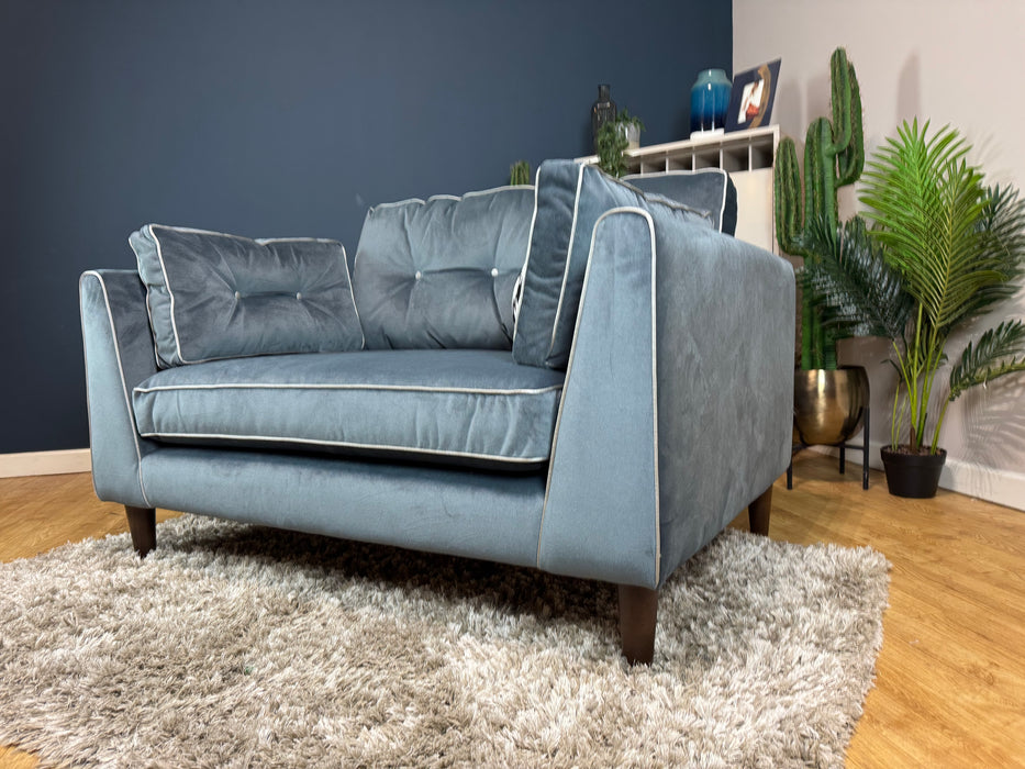 Cricket Fabric Loveseat - Slate Velvet Mix (WA2)