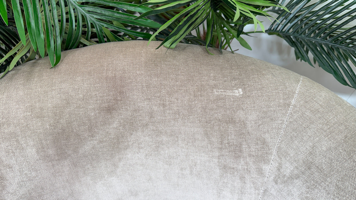 Sofology Oscar Fabric Accent Chair in Fine Textured Chenille Stone