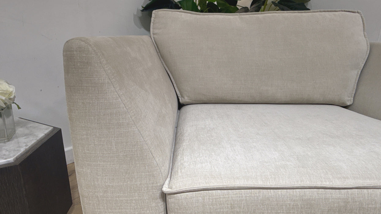 Sofology Richmond Fabric Loveseat in Artic Ecru