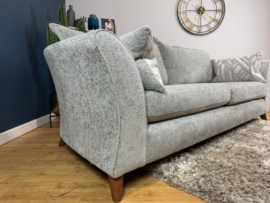 Scintillate Fabric 4 Seater - Enzo Silver ( WA2 )