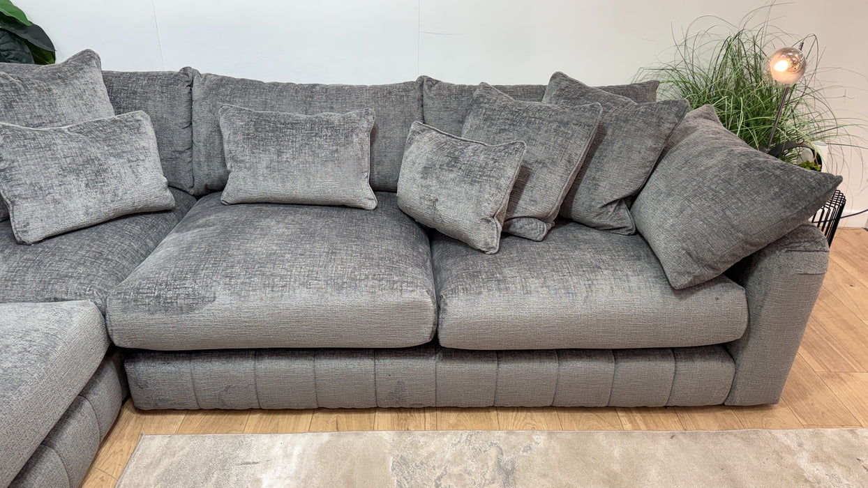 Sofology Westwood Fabric 3 Corner 3 No Trim in Teddy Chenille Slate