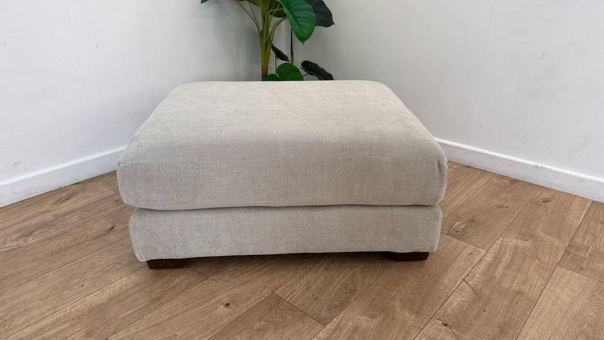 Sofology Tallulah Fabric Storage Footstool in Soft Chenille Wicker