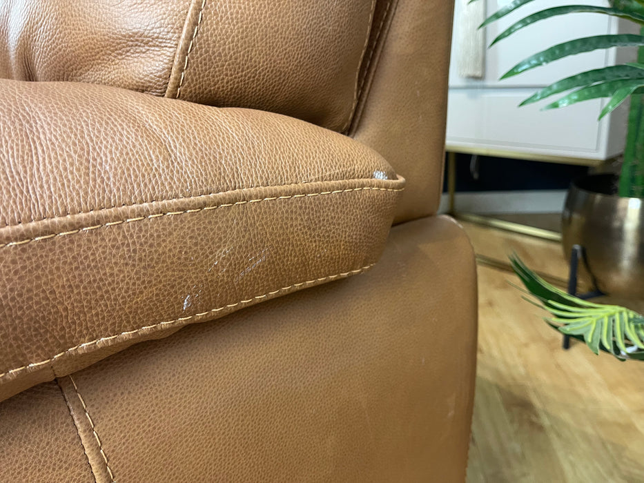 Santino Love Seat Apollo Tan Leather (WA2)