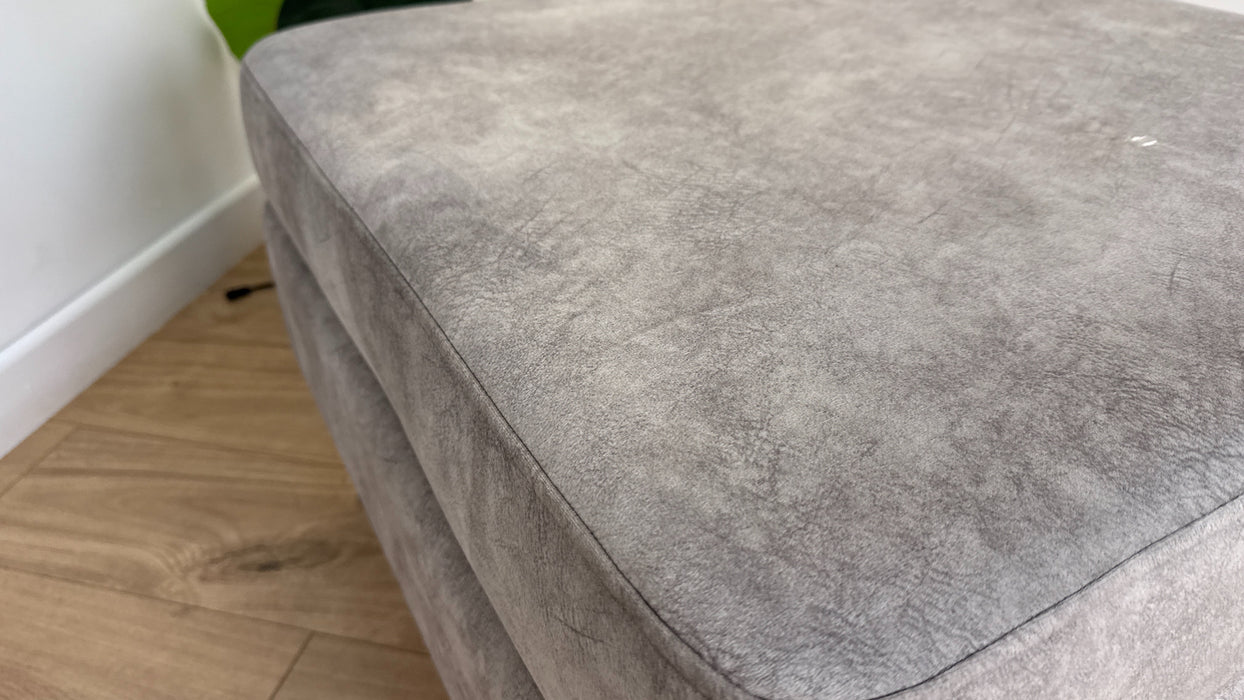 Sofology The Hackney Fabric Storage Footstool Memory Foam in Lifestyle Dapple Fabric Marble