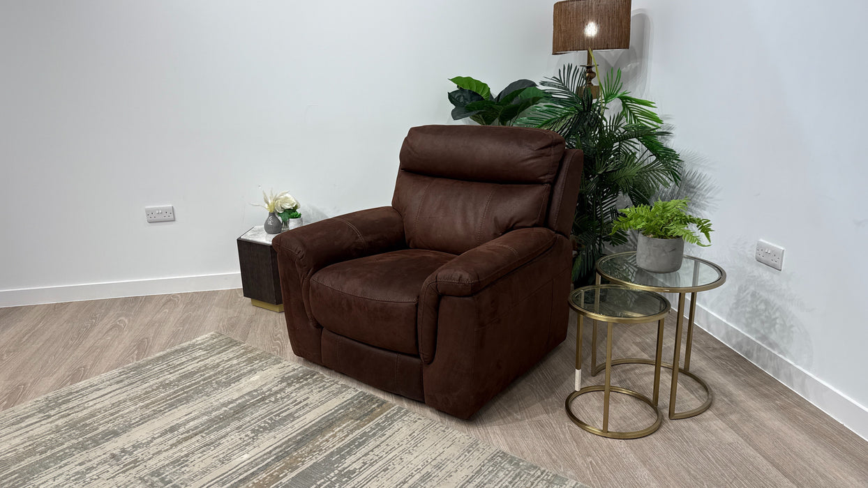 DFS Ronan Power Recliner Lift and Rise Chair In Walnut