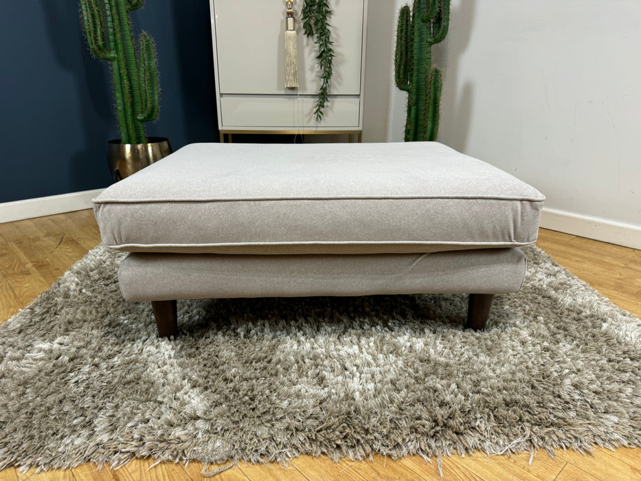 Cricket Fabric Combi Footstool - Nordic Mink - ( WA2 )