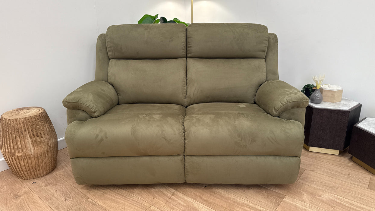 Sofology The Gracie 2 Seater Fabric Sofa in Lifestyle Plush Olive