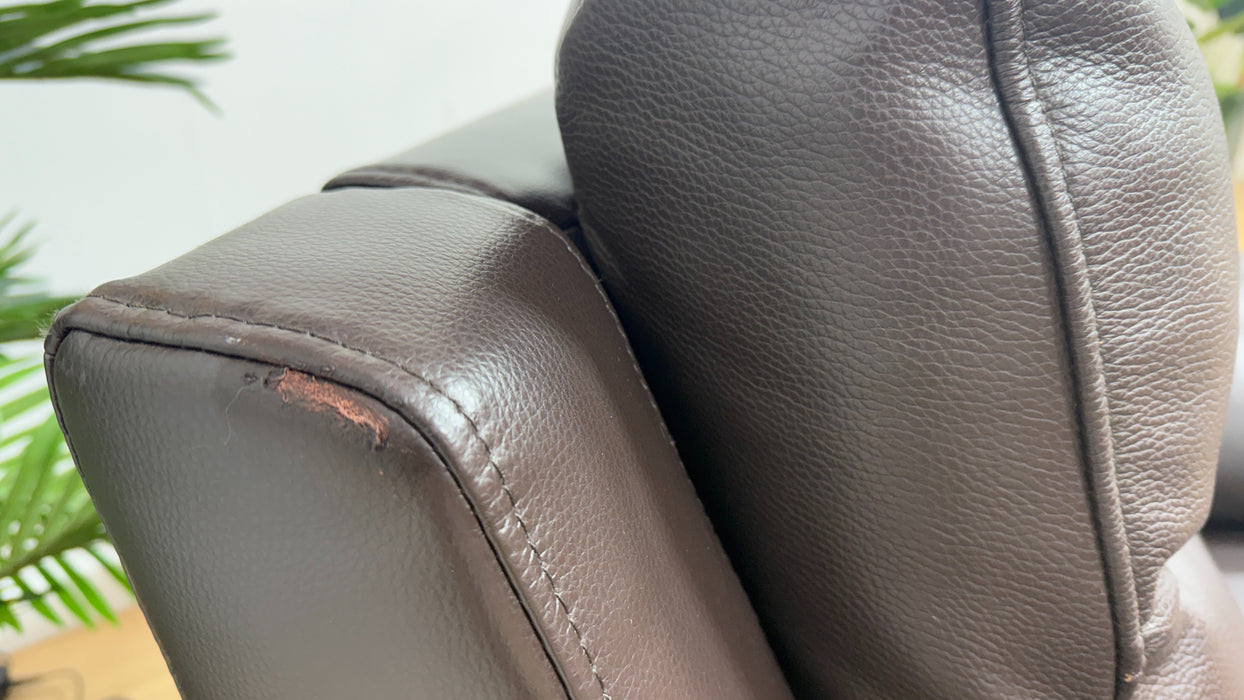 DFS Premiere Leather Chair in Brown