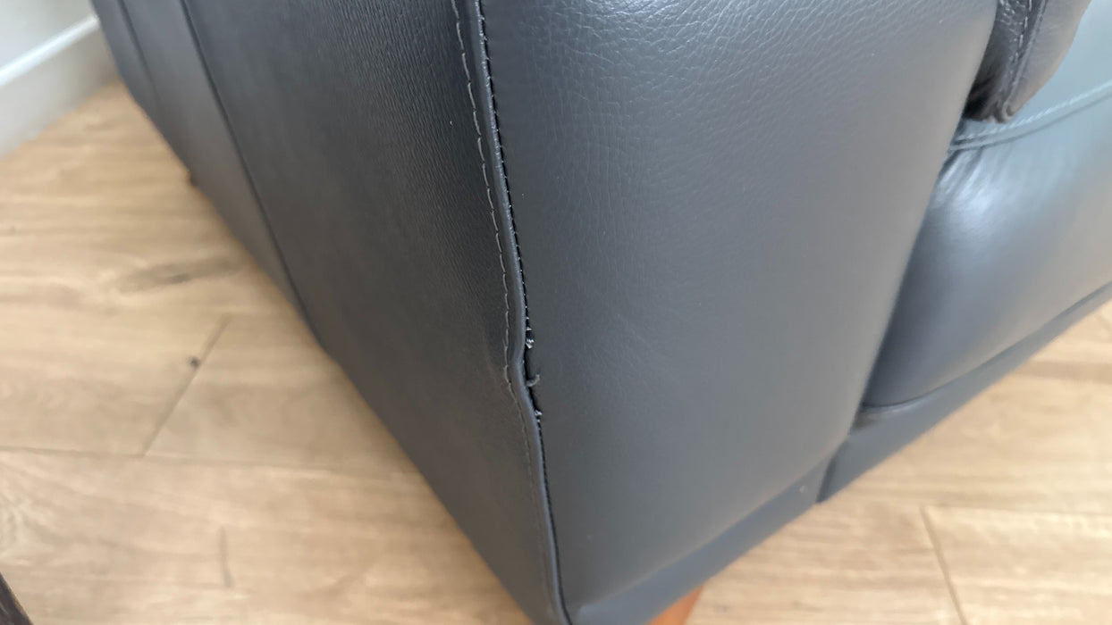 DFS Leather Chair in Navy