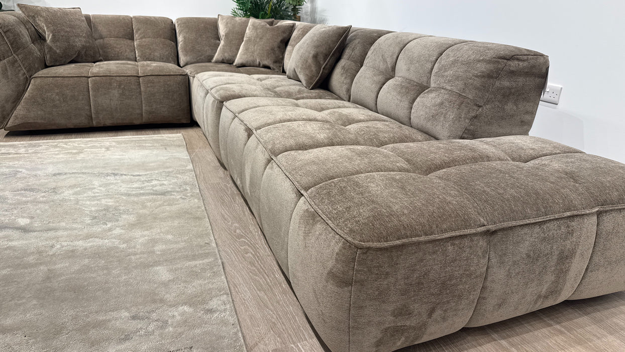 Sofology Moritz Fabric Corner in Mocha