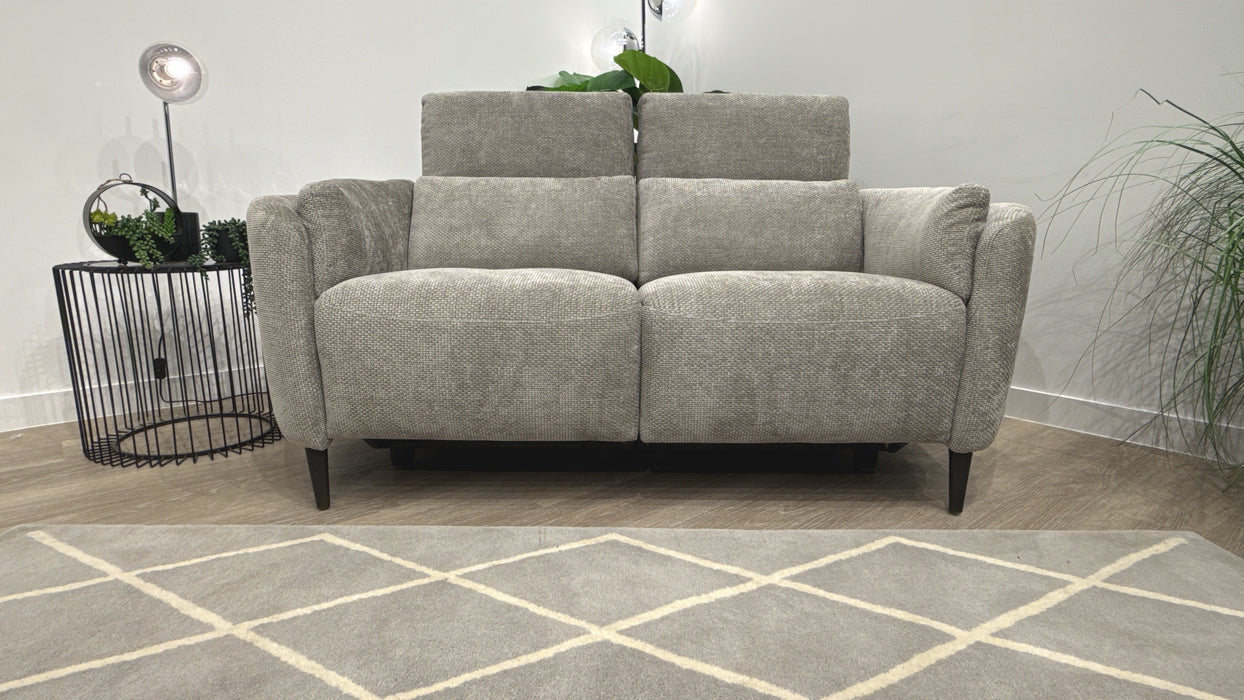 Sofology Ortega Fabric 2 Seater Power Recliner/Headrest in Aston