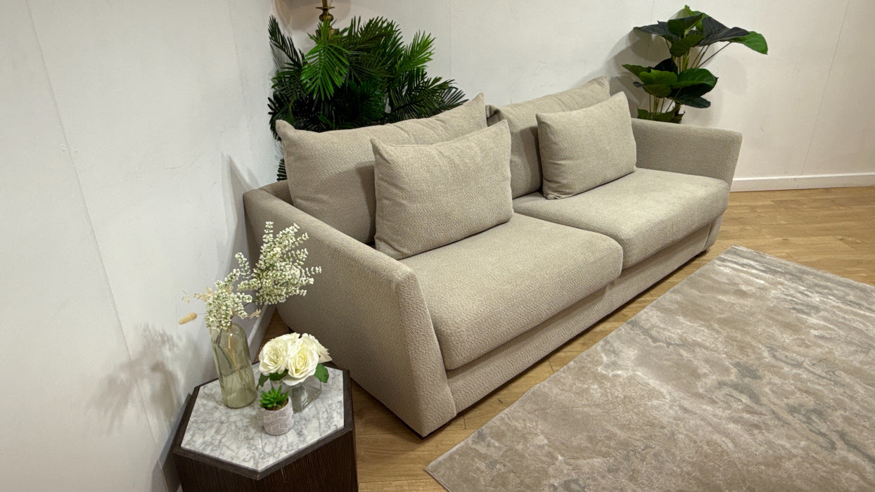Sofology Tallulah Fabric 3 Seater in Cosy Boucle Pebble